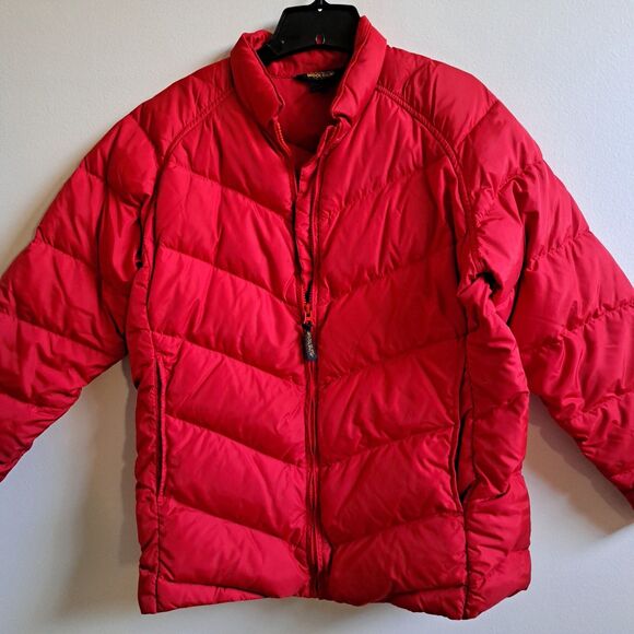 Vintage John Rich & Bros Woolrich Down Quilted Puffer Red Jacket Men's Size M - Picture 2 of 13